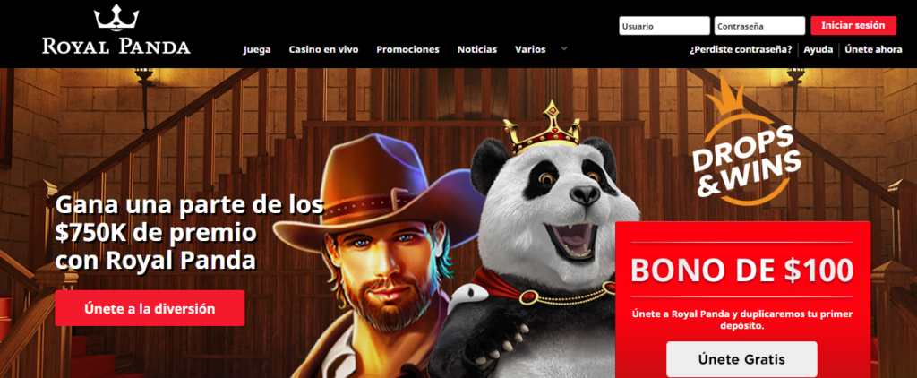 Regístrate en Royal Panda Casino Perú